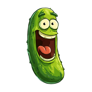 Laughing Pickle Vinyl Car Decal Sticker – Waterproof & UV-Resistant 6.826666666666667"
