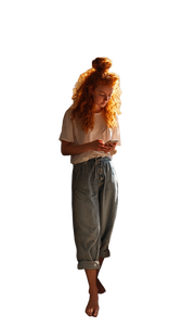 Red-Haired Woman Kitchen Vinyl Car Decal Sticker – Waterproof & UV-Resistant 9.706666666666667"