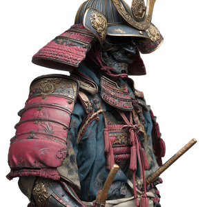 Colorful Samurai Vinyl Car Decal Sticker – Waterproof & UV-Resistant 6.826666666666667"