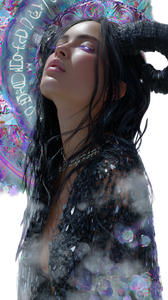 Demonic Psychedelic Portrait Vinyl Car Decal Sticker – Waterproof & UV-Resistant 4.8533333333333335"