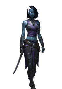 Blue Alien Warrior V5 Vinyl Car Decal Sticker – Waterproof & UV-Resistant 4.373333333333333"