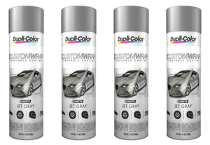 4x VHT/Duplicolor-Canada Jet Gray Removable Coating | Ideal for Vehicle Customization