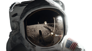 Astronaut'S Lunar Reflection Vinyl Car Decal Sticker – Waterproof & UV-Resistant 2.72"