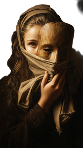 Mysterious Masked Woman V8 Vinyl Car Decal Sticker – Waterproof & UV-Resistant 4.8533333333333335"