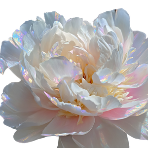 White Peony Bloom V3 Vinyl Car Decal Sticker – Waterproof & UV-Resistant 6.826666666666667"