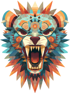 Snarling Beast V2 Vinyl Car Decal Sticker – Waterproof & UV-Resistant 8.213333333333333"