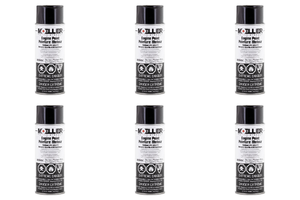 6x Sierra Marine Engine Paint | Heat/Solvent Resistant, Color Matched, All Outboard/Inboard Engines | Mercury Phantom Black