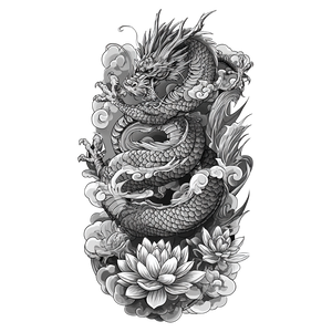 Majestic Dragon Irezumi Vinyl Car Decal Sticker – Waterproof & UV-Resistant 6.826666666666667"