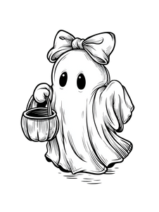 Cute Cartoon Ghost V7 Vinyl Car Decal Sticker – Waterproof & UV-Resistant 8.213333333333333"