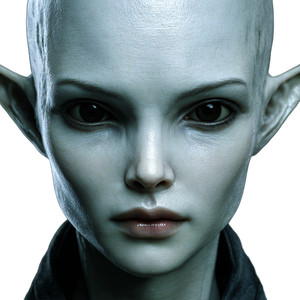 Alien Supermodel Portrait V4 Vinyl Car Decal Sticker – Waterproof & UV-Resistant 6.826666666666667"