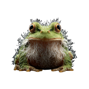 Hairy Frog Vinyl Car Decal Sticker – Waterproof & UV-Resistant 3.4133333333333336"