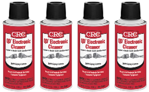 4x CRC Industries Electronic Cleaner | Ideal for Electronic Contacts, Lighting & Plastics | 4.5 oz Aerosol Can | Cleans & Protects with No Residue