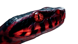 Evil Snake Eyes Vinyl Car Decal Sticker – Waterproof & UV-Resistant 2.72"