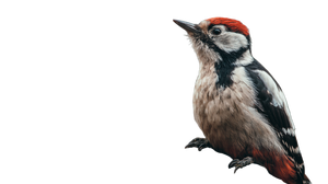 Woodpecker Perched V2 Vinyl Car Decal Sticker – Waterproof & UV-Resistant 2.72"