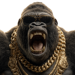 Super Gangster Gorilla Vinyl Car Decal Sticker – Waterproof & UV-Resistant 3.4133333333333336" Super Gangster Gorilla Vinyl Car Decal Sticker – Waterproof & UV-Resistant 3.4133333333333336"