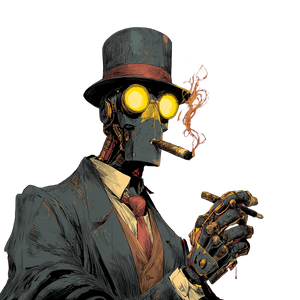 Detective Automaton V3 Vinyl Car Decal Sticker – Waterproof & UV-Resistant 3.4133333333333336"