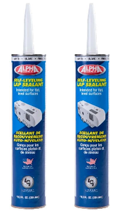 2x Lippert RV White Butyl Rubber Caulk Sealant | Self-Leveling for RV Roofs Vents Antennas Skylights | All-Weather Protection