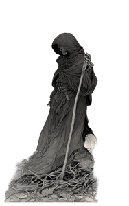 Grim Reaper Illustration V12 Vinyl Car Decal Sticker – Waterproof & UV-Resistant 4.586666666666667"