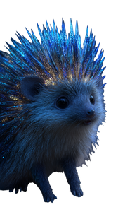 Bioluminescent Hedgehog V2 Vinyl Car Decal Sticker – Waterproof & UV-Resistant 4.8533333333333335"