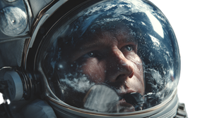Astronaut'S Helmet Reflection V3 Vinyl Car Decal Sticker – Waterproof & UV-Resistant 2.72"