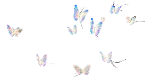 Starry Sound Butterflies Vinyl Car Decal Sticker – Waterproof & UV-Resistant 2.72"