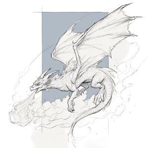 Minimalist Dragon Sketch V2 Vinyl Car Decal Sticker – Waterproof & UV-Resistant 3.4133333333333336"