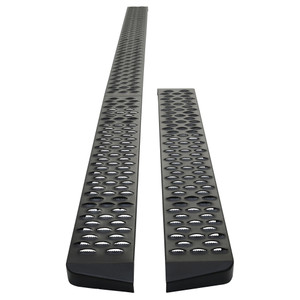 Heavy-Duty Running Board Grate Steps | Enhanced Traction & Protection | Custom Die-Cast Logo | Compatible with 27-81025