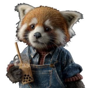 Red Panda Barista Vinyl Car Decal Sticker – Waterproof & UV-Resistant 3.4133333333333336" Red Panda Barista Vinyl Car Decal Sticker – Waterproof & UV-Resistant 3.4133333333333336"