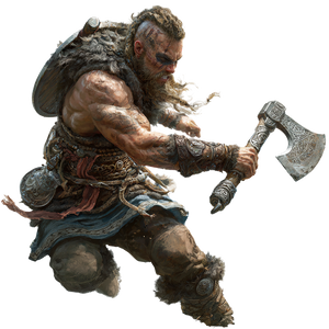 Viking Axe Swing Vinyl Car Decal Sticker – Waterproof & UV-Resistant 3.4133333333333336"