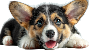 Happy Puppy Corgi Vinyl Car Decal Sticker – Waterproof & UV-Resistant 5.4