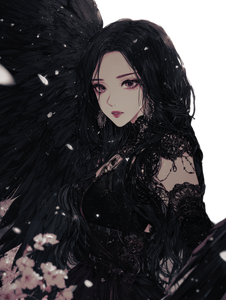 Gothic Anime Character V9 Vinyl Car Decal Sticker – Waterproof & UV-Resistant 8.213333333333333"