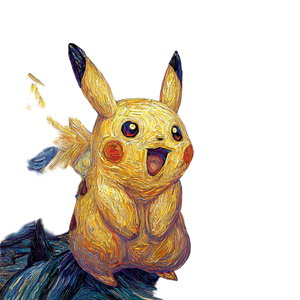 Starry Pikachu Vinyl Car Decal Sticker – Waterproof & UV-Resistant 3.4133333333333336"