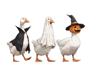 Halloween Costume Geese V2 Vinyl Car Decal Sticker – Waterproof & UV-Resistant 3.2"