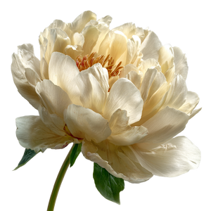 Ivory Peony Bloom Vinyl Car Decal Sticker – Waterproof & UV-Resistant 6.826666666666667"