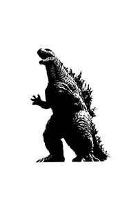 Godzilla Tattoo Stencil Vinyl Car Decal Sticker – Waterproof & UV-Resistant 4.4