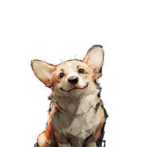 Cute Corgi V2 Vinyl Car Decal Sticker – Waterproof & UV-Resistant 3.4133333333333336"