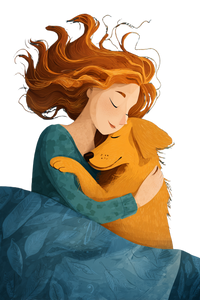 Sleeping With Retriever V2 Vinyl Car Decal Sticker – Waterproof & UV-Resistant 8.96"