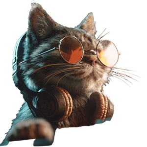 Cool Gaming Cat V4 Vinyl Car Decal Sticker – Waterproof & UV-Resistant 3.4133333333333336"