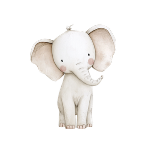Watercolour Elephant Vinyl Car Decal Sticker – Waterproof & UV-Resistant 6.826666666666667"