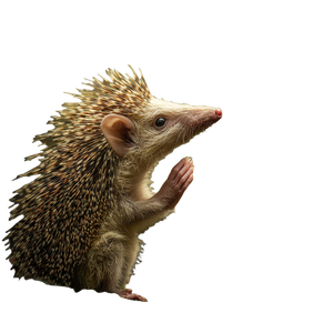 Praying Tenrec Vinyl Car Decal Sticker – Waterproof & UV-Resistant 6.826666666666667"