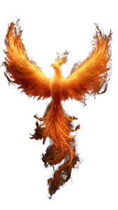 Rising Fire Phoenix Vinyl Car Decal Sticker – Waterproof & UV-Resistant 9.706666666666667"