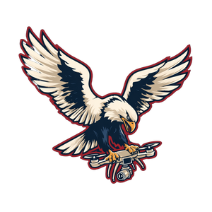 Eagle Hunts Drone Vinyl Car Decal Sticker – Waterproof & UV-Resistant 6.826666666666667"