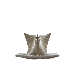 Angelic Robe Exhibit Vinyl Car Decal Sticker – Waterproof & UV-Resistant 3.4133333333333336"