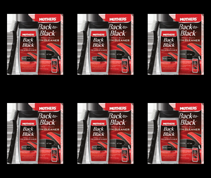6x Mothers Plastic Polish 06141 Back To Black; 12 Ounce Bottle With Trim Brush; Single 6x Mothers Plastic Polish 06141 Back To Black; 12 Ounce Bottle With Trim Brush; Single