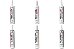 6x PRO FLEX RV White Roof Sealant | Waterproof Seal for RV Roofs/Doors/Windows/Trims | 10oz Cartridge