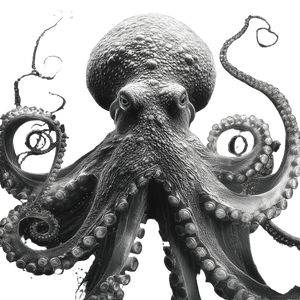 White Octopus Drawing V2 Vinyl Car Decal Sticker – Waterproof & UV-Resistant 3.4133333333333336"