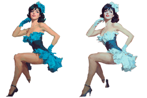 Veronica'S Burlesque V2 Vinyl Car Decal Sticker – Waterproof & UV-Resistant 2.986666666666667"