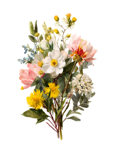 Illinois Floral Bouquet V2 Vinyl Car Decal Sticker – Waterproof & UV-Resistant 8.213333333333333"