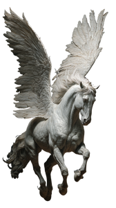 Majestic White Pegasus V5 Vinyl Car Decal Sticker – Waterproof & UV-Resistant 4.8533333333333335"
