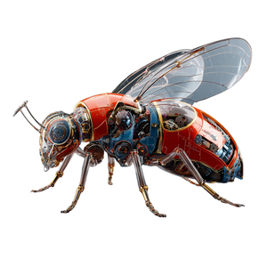 Futuristic Robotic Insect V2 Vinyl Car Decal Sticker – Waterproof & UV-Resistant 3.4133333333333336"